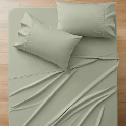 Carlson Royale 600 TC Egyptian Sateen Sheet Sets - Smoke Blue