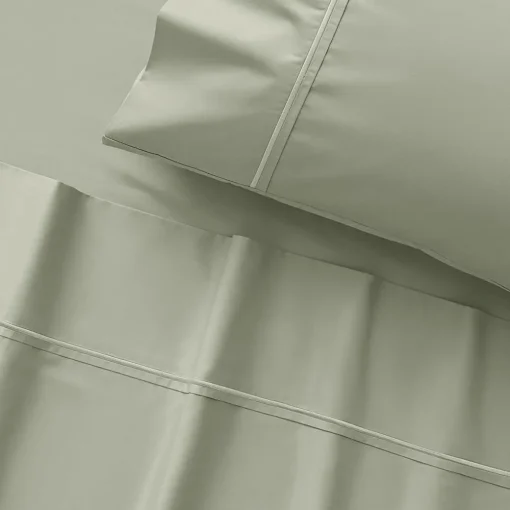 Carlson Royale 600 TC Egyptian Sateen Sheet Sets - Smoke Blue