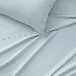 Carlson Royale 600 TC Egyptian Sateen Sheet Sets - Smoke Blue