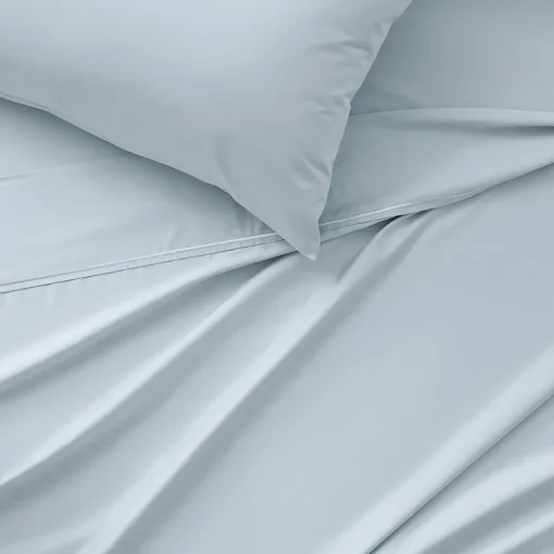 Carlson Royale 600 TC Egyptian Sateen Sheet Sets - Smoke Blue