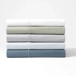 Carlson Royale 600 TC Egyptian Sateen Sheet Sets - Smoke Blue