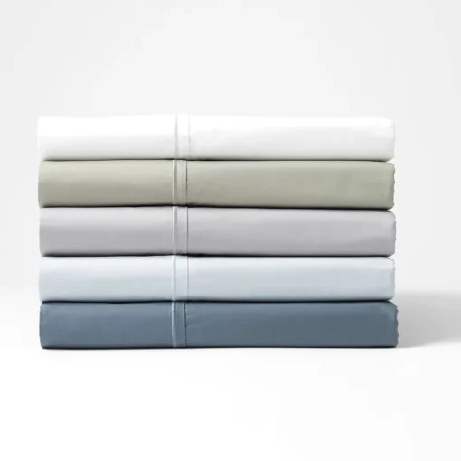 Carlson Royale 600 TC Egyptian Sateen Sheet Sets - Smoke Blue