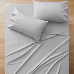 Carlson Royale 600 TC Egyptian Sateen Sheet Sets - Smoke Blue