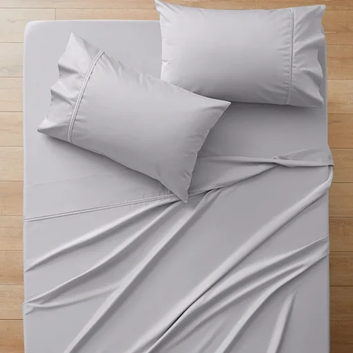Carlson Royale 600 TC Egyptian Sateen Sheet Sets - Smoke Blue