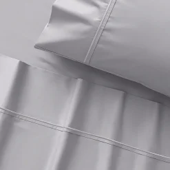 Carlson Royale 600 TC Egyptian Sateen Sheet Sets - Smoke Blue