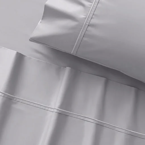 Carlson Royale 600 TC Egyptian Sateen Sheet Sets - Smoke Blue