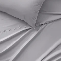 Carlson Royale 600 TC Egyptian Sateen Sheet Sets - Smoke Blue