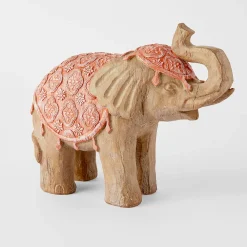 Carved Elephant Brown