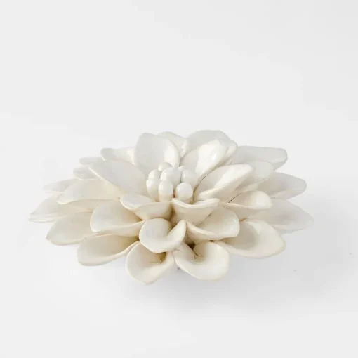 Ceramic Lotus Flower Sculpture