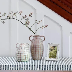 Check Ceramic Vase Large