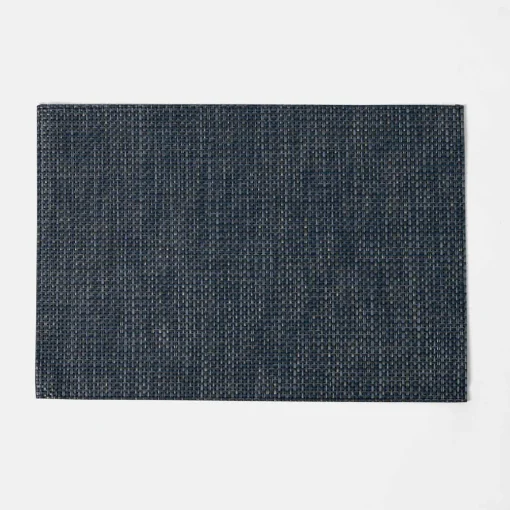 Checkers Metallic Placemat - Indigo
