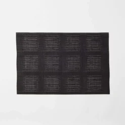 Checkers Open Check Placemat - Stone