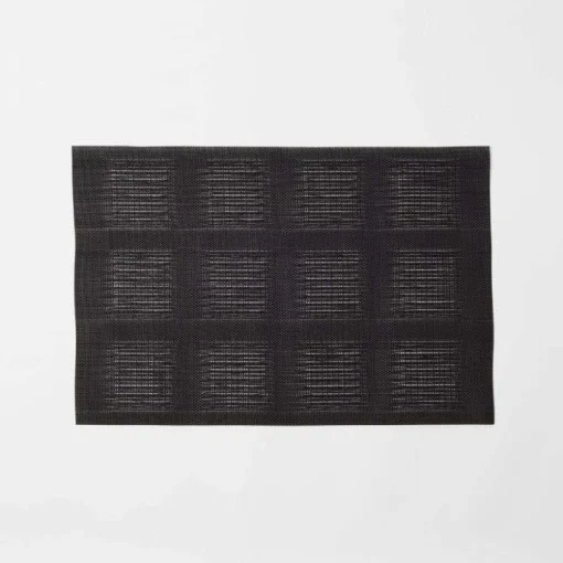 Checkers Open Check Placemat - Stone
