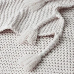 Chunky Tassel Throw - Pine