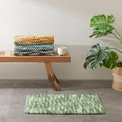 Cirrus Bath Mat - Aqua Blue Ivory