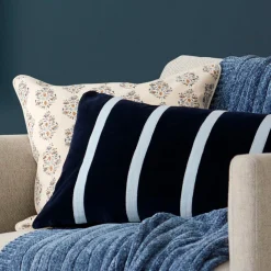 Claude Velvet Cushion - Burgundy