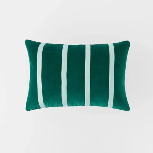 Claude Velvet Cushion - Burgundy