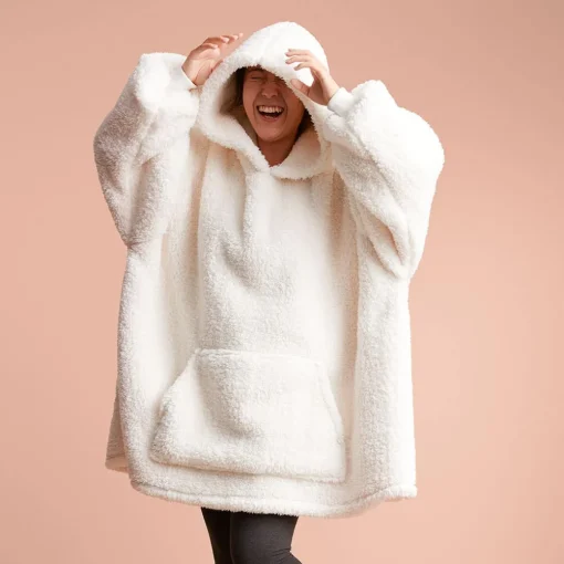 Cloud Hooded Fluffy Sherpa Blanket