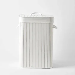 Collapsible Bamboo Hamper - Black