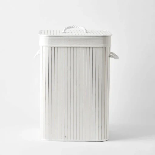 Collapsible Bamboo Hamper - Black