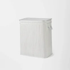 Collapsible Bamboo Lights and Darks Hamper