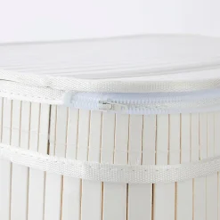 Collapsible Bamboo Lights and Darks Hamper