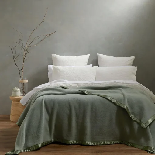 Cooper Woollen Blanket - Sage