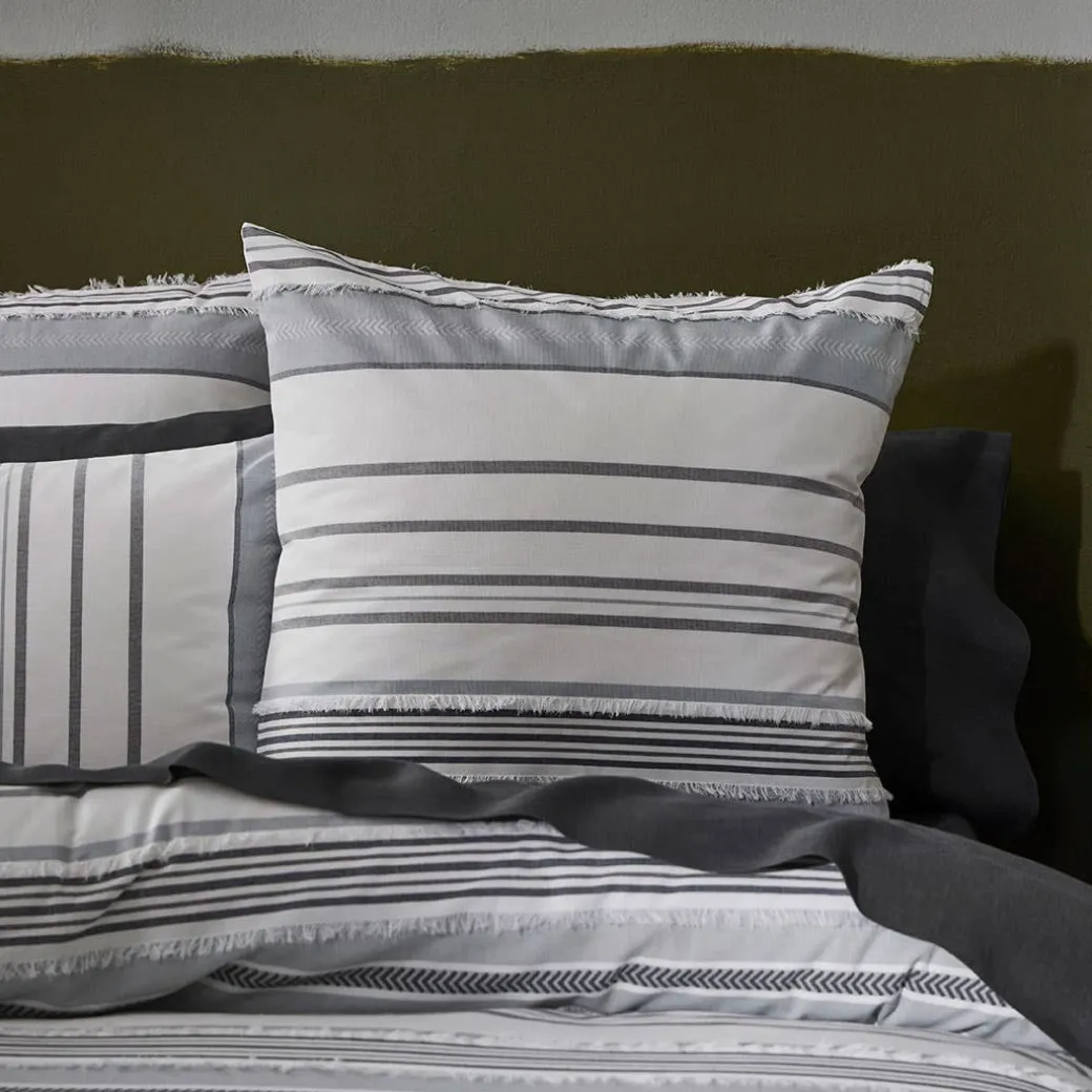 Corgan Quilt Cover - Seaspray/White