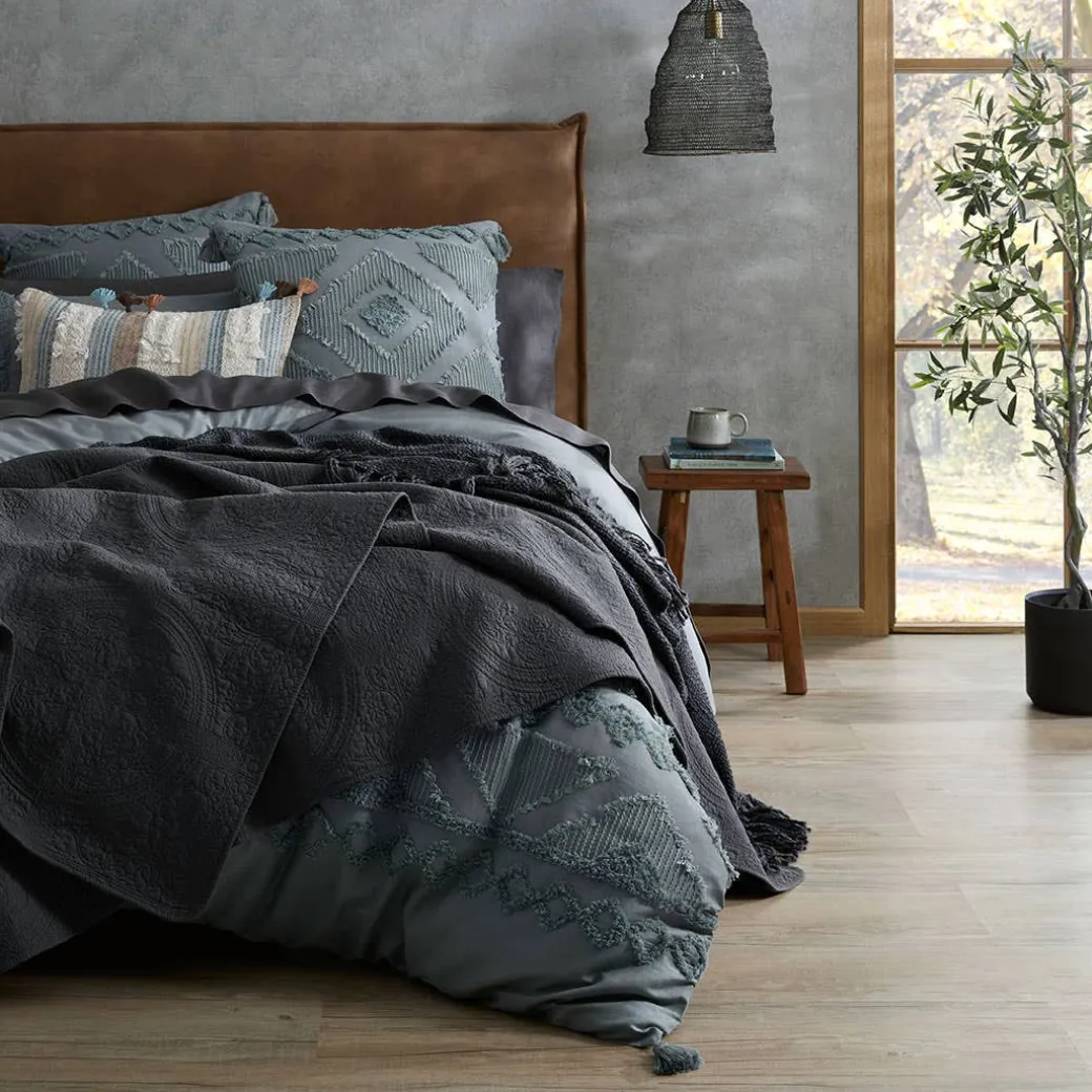 Corina Quilt Cover - Eucalyptus