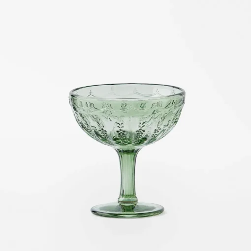 Cosette Glass Drinkware - Green