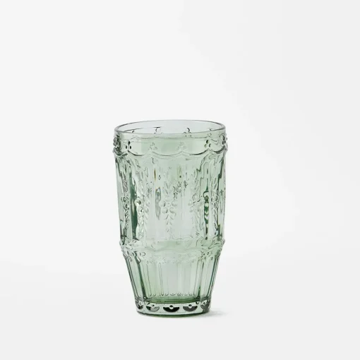 Cosette Glass Drinkware - Green