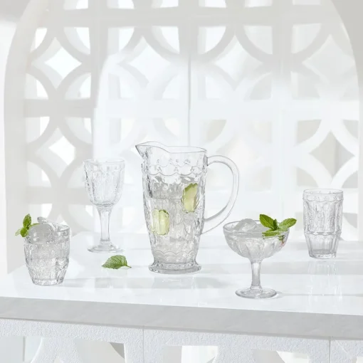 Cosette Glass Drinkware - Green