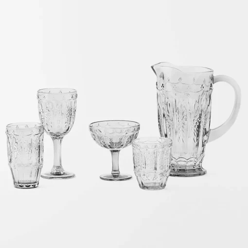Cosette Glass Drinkware - Green