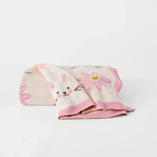 Cottontail Knitted Throw