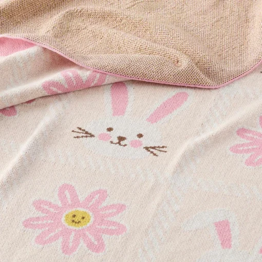Cottontail Knitted Throw