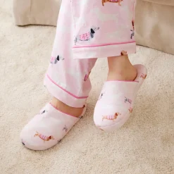 Dachsie Flannelette Slippers