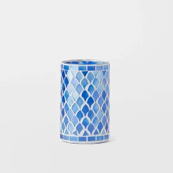 Deep Blue Mosaic - Dark Blue