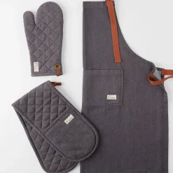 Denim Apron and Oven Mits