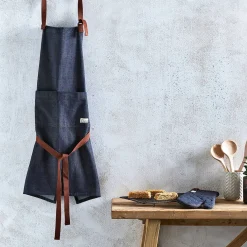 Denim Apron and Oven Mits