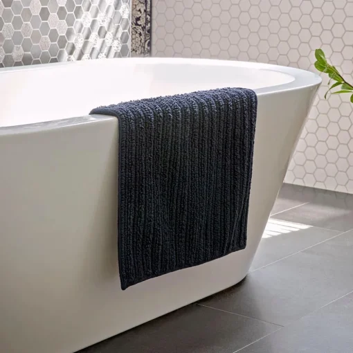 Devon Bath Mat - Navy