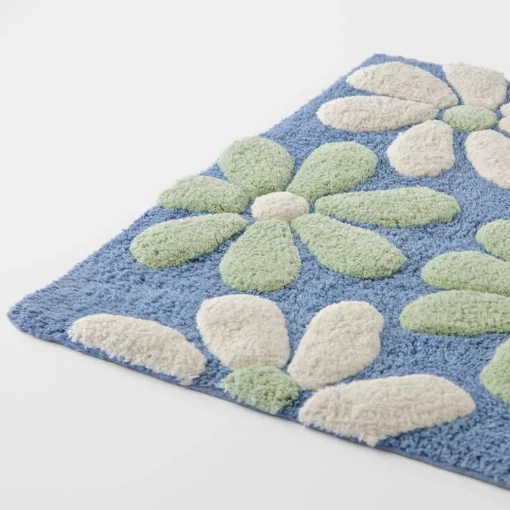 Dolly Bath Mat - Mint/Blue