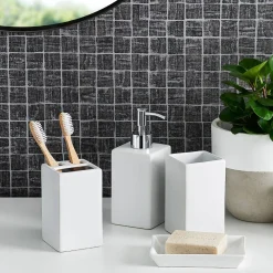 Dolomite Bathroom Accessories - White