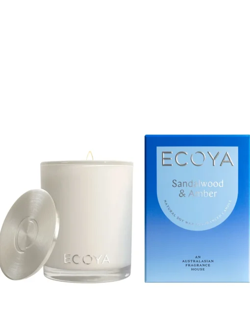 Ecoya Madison Jar Candle - Sandalwood and Amber