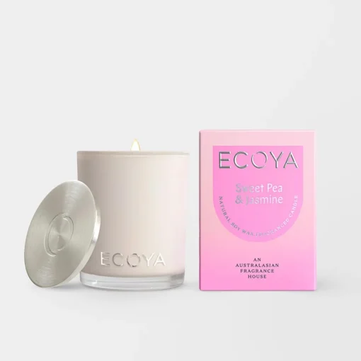 Ecoya Mini Madison Scented Candle - Sweet Pea and Jasmine