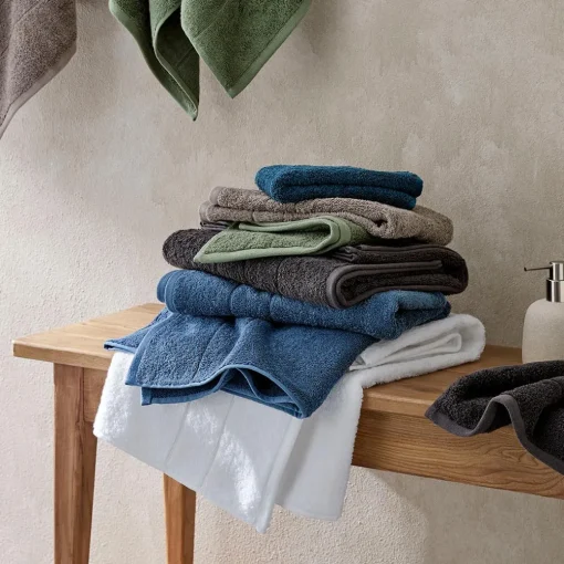 Egyptian Bliss Towel - Bluestone