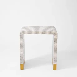 Ellery Side Table - Grey/Ivory