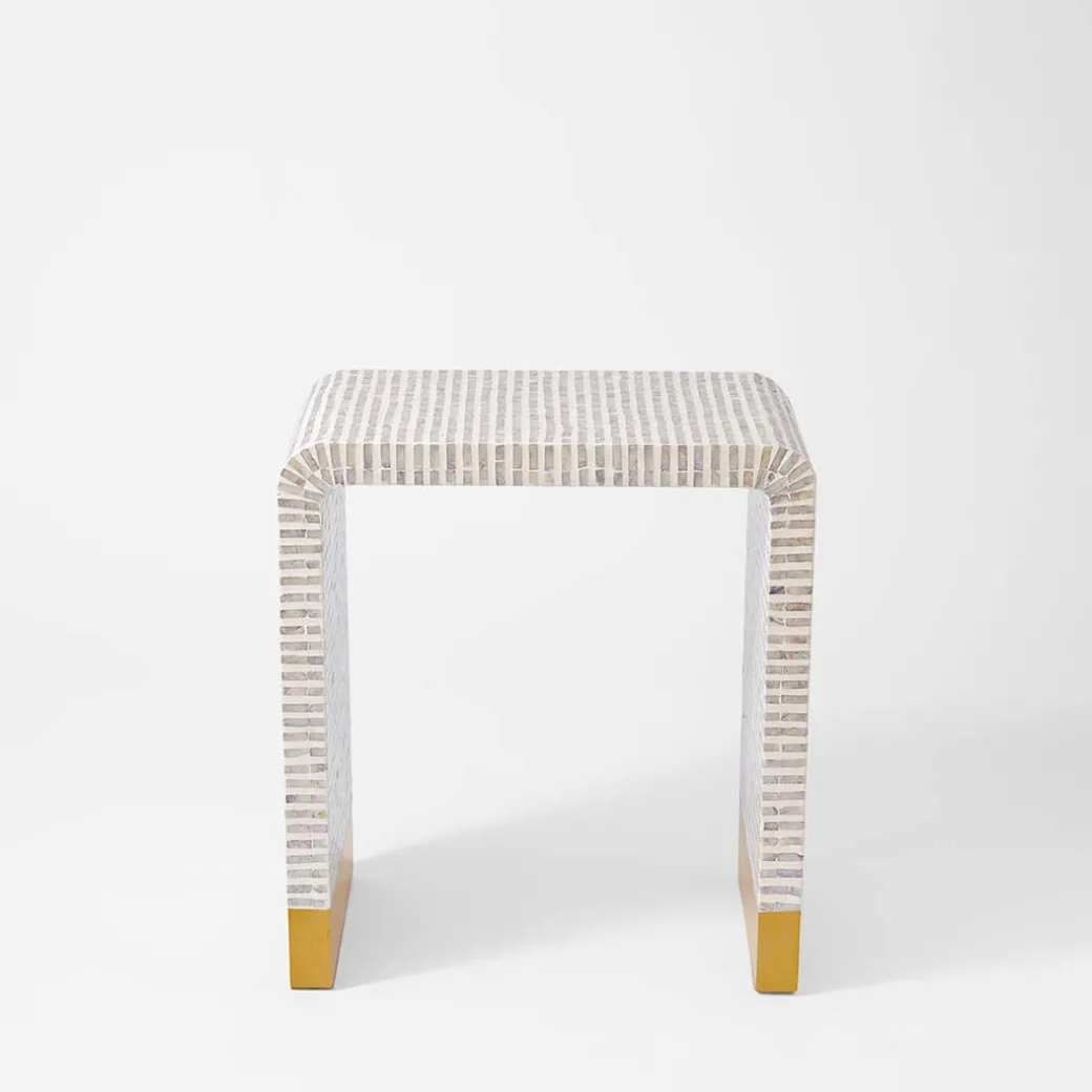 Ellery Side Table - Grey/Ivory