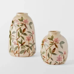 Evergreen Pink Ceramic Vase Small - Multi