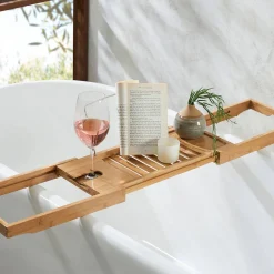 Extendable Bamboo Bath Caddy