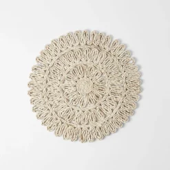 Fancy Florette Placemat - Black